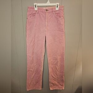 Rollas Original High Rise Straight Magnolia Cord Jeans, Size 28